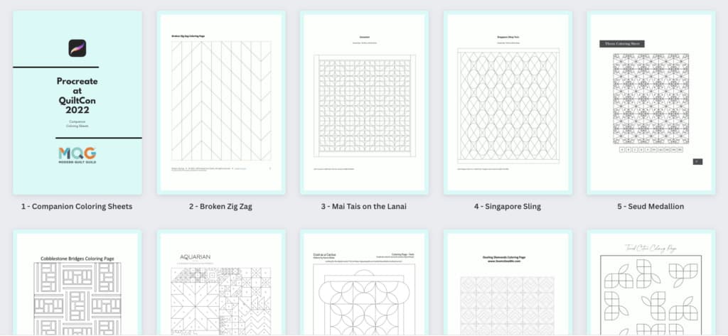 Procreate Coloring Sheets
